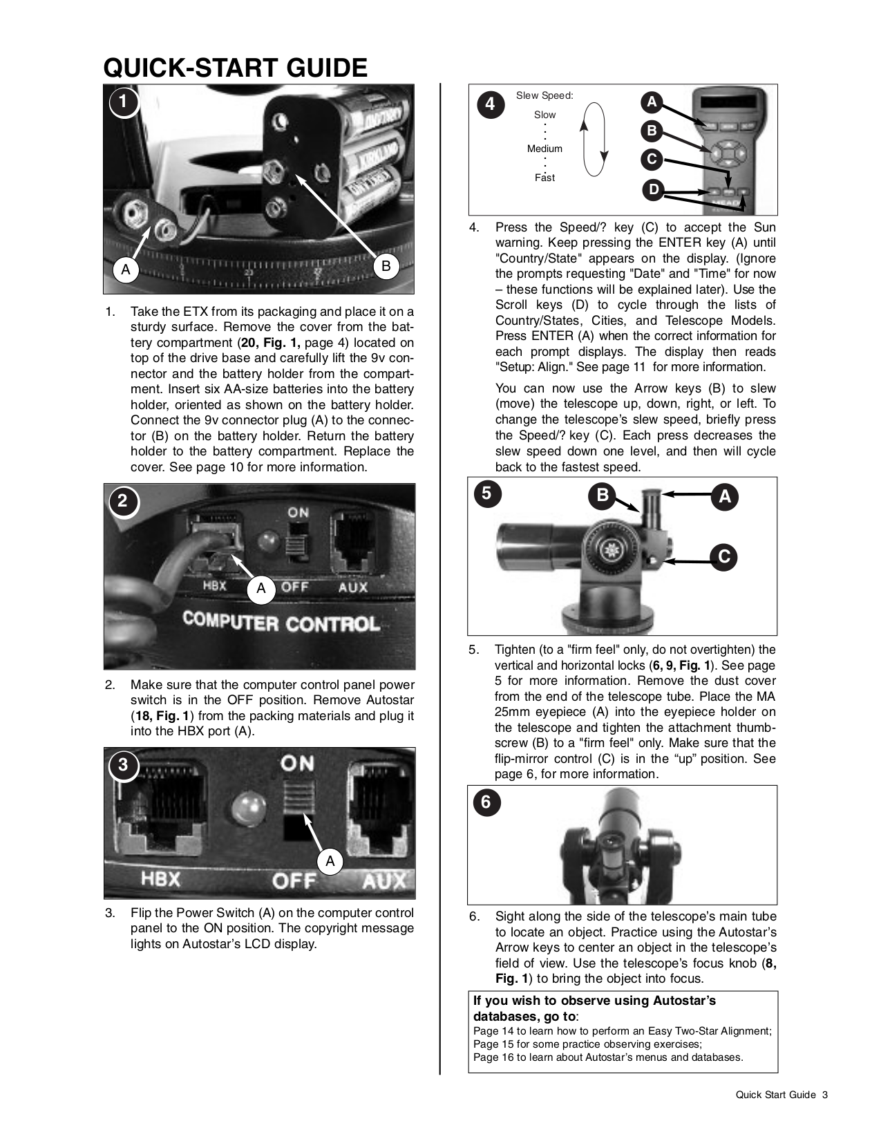 PDF manual for Meade Telescope ETX60AT
